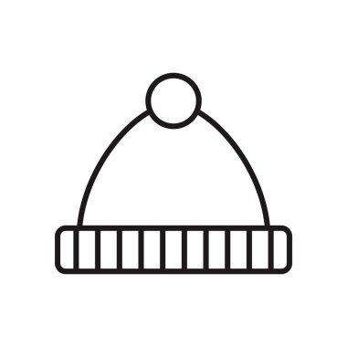 hat vektörü ince çizgi simgesi