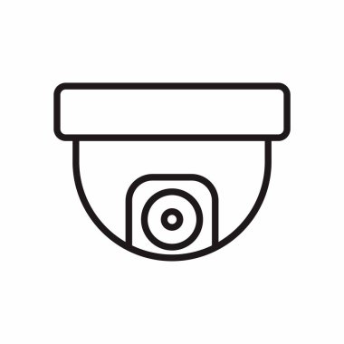 CCTV kamera simgesi vektör illüstrasyonu