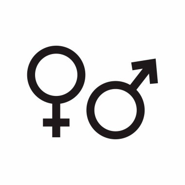 cinsiyet sembolü vektör illüstrasyon tasarımı