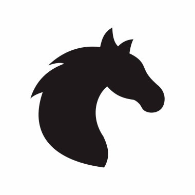 horse icon. flat design