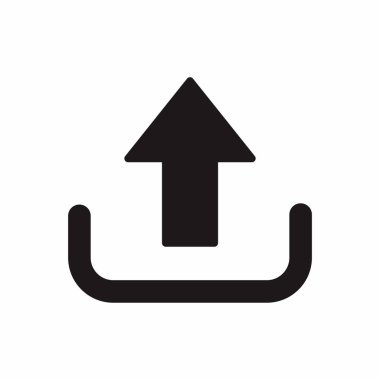 Ok simgesi yükle. vektör illüstrasyonu