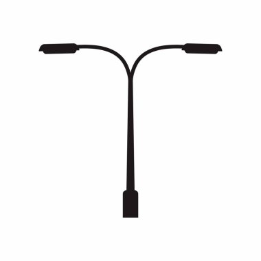 street lamp icon. simple illustration of skateboard, bicycle vector symbol for web