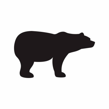 Ayı simgesi vektör illüstrasyonu