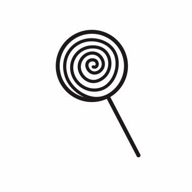 Lolipop vektör simgesi. Düz çizim. 10 saniye.