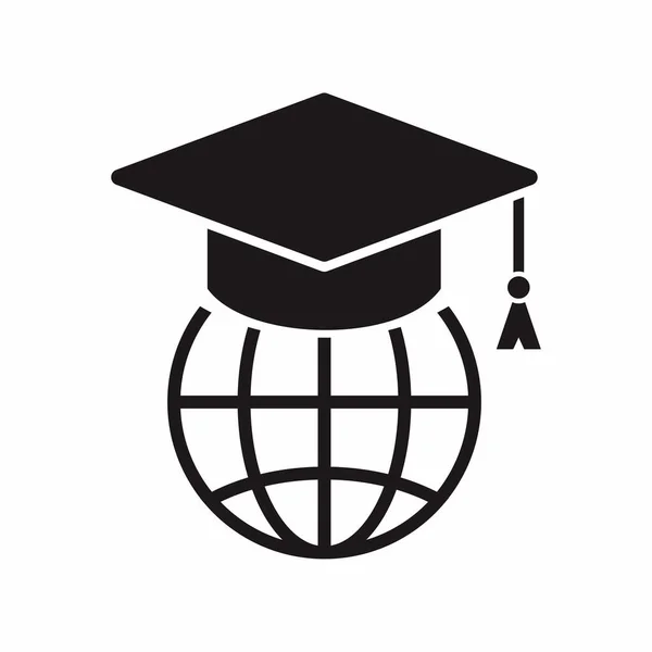 Küresel Eğitim Vektör Simgesi — Stok Vektör