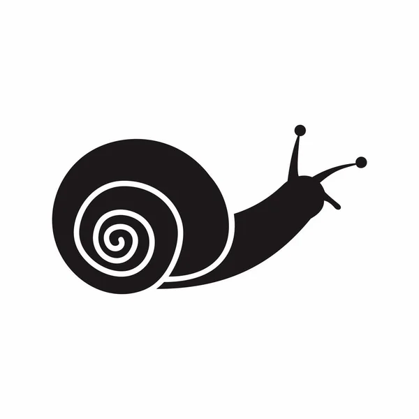 Snail Solid Style Icon — Stock Vector