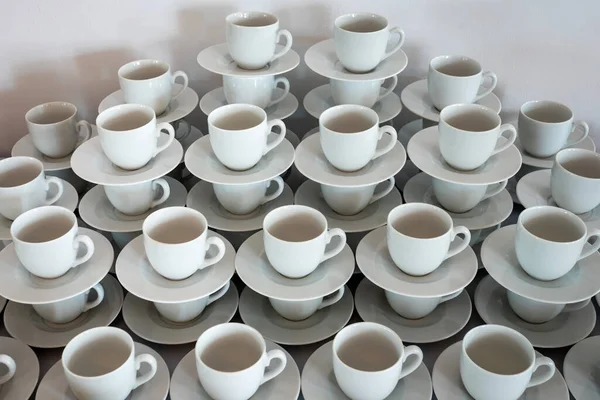 Kahve Fincanları Masadaki Diğer Eşyalar — Stok fotoğraf