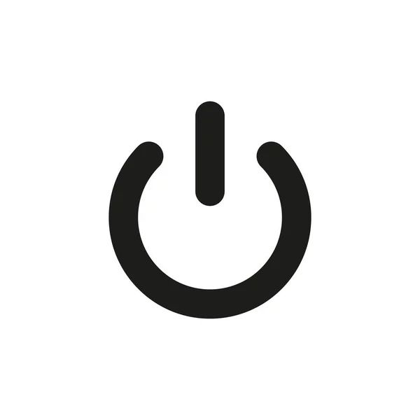 Значок Button Line Переключатель Выключения Кнопки Современные Устройства Макет Шаблон — стоковый вектор