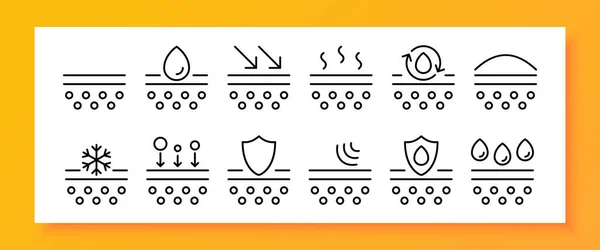 Hydratationsset Für Die Haut Hautpflege Creme Sonnencreme Porenreinigung Akne Schutz — Stockvektor