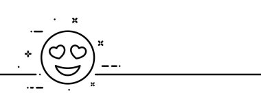 Emoji çizgi simgesi. Gülen yuvarlak yüz, neşe, mutluluk, kıkırdama, duygu, ifade, iyi ruh hali. Duygu konsepti. Tek sıra halinde. İş ve Reklamcılık için vektör satırı simgesi