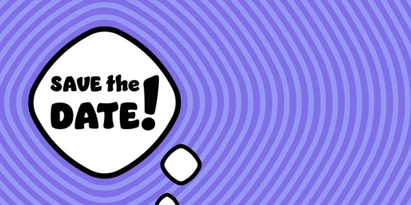 Speech Bubble Date Text Boom Retro Comic Style Pop Art — Image vectorielle