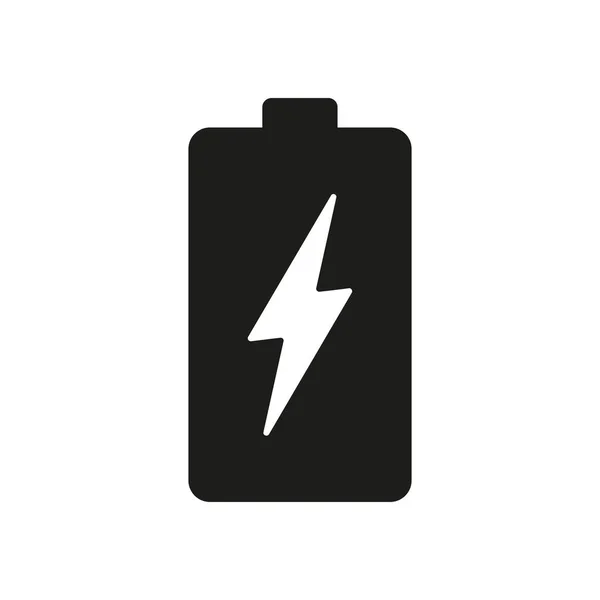 Battery Lightning Line Icon Charge Accumulator Electricity Power Supply State — 图库矢量图片