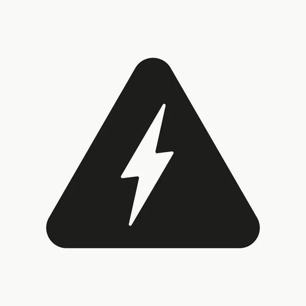 High Voltage Sign Line Icon Danger Warning Electricity Dangerous Electric — 图库矢量图片