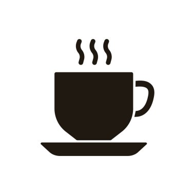 Mug with hot drink and steam line icon. Tea, coffee, cafe, break, time, have a rest, black, brew, tasty, coffee house, caffeine, breakfast, morning. Beverage concept. Vector line icon for Business