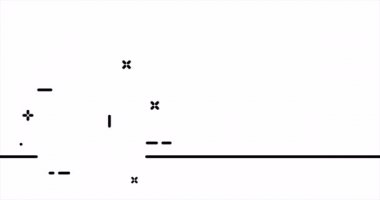 Index finger up. Index finger, fist, cool, greeting, welcome, salute, thumb up, waving, up. Gestures for the deaf concept. One line drawing animation. Motion design. Animated technology logo. Video 4K