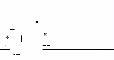 Goodbye or greeting gesture. Index finger, fist, cool, welcome, salute, waving, up. Gesture for the deaf concept. One line drawing animation. Motion design. Animated technology logo. Video 4K