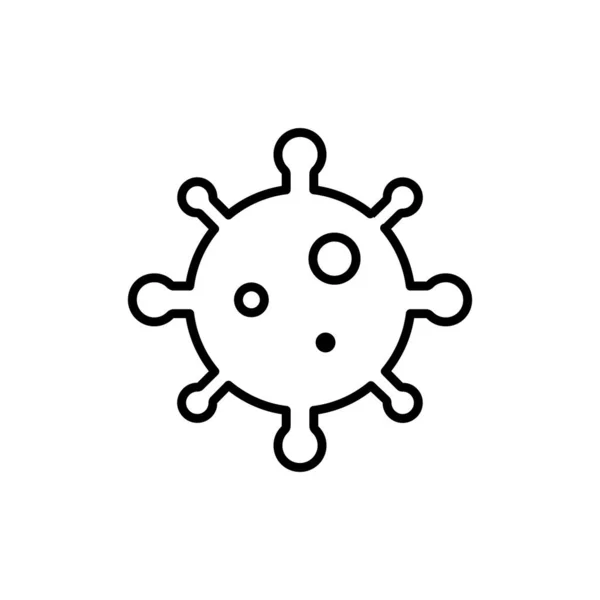 Піктограма Лінії Вірусу Шприц Вірус Хвороби Ліки Вакцина Коронавірус Мавпа — стоковий вектор