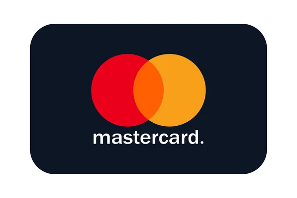 Logotipo Mastercard Sobre Fundo Branco Mastercard Inc Logotipo Sistema Pagamento —  Vetores de Stock