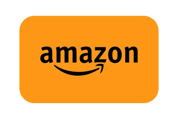 Logotipo Amazon Fundo Branco Logo Serviço Internet Para Venda Bens — Vetor de Stock