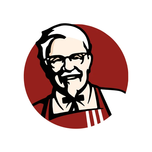 Λογότυπο Kfc Λευκό Φόντο Kentucky Fried Chicken Λογότυπο Διεθνή Αλυσίδα — Διανυσματικό Αρχείο