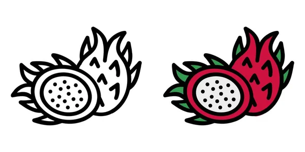 Ilustración Vector Gráfico Fruta Sopa Icono Fruta — Vector de stock