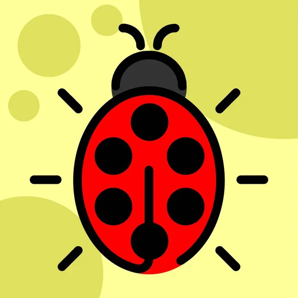 Illustratie Vector Grafiek Van Bug Insect Kever Icoon — Stockvector