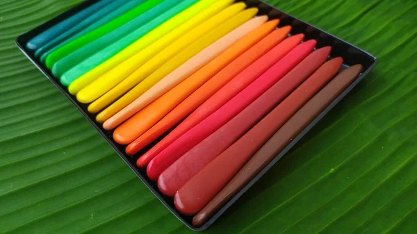 Ilustracja Fotografia Kolorowych Ołówków Narzędzia Kolorowania Dla Dzieci Świetne Tapety — Zdjęcie stockowe