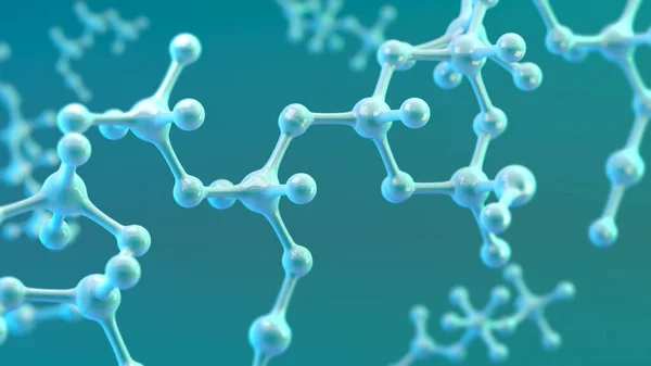 Science or medical background with molecules, Nano technology and research,3d illustration,3d rendering