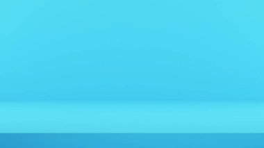 Açık mavi zemin görüntüsü olan açık mavi arkaplan duvarı, açık mavi arkaplan, ürün sunumu için model, 3D görüntüleme