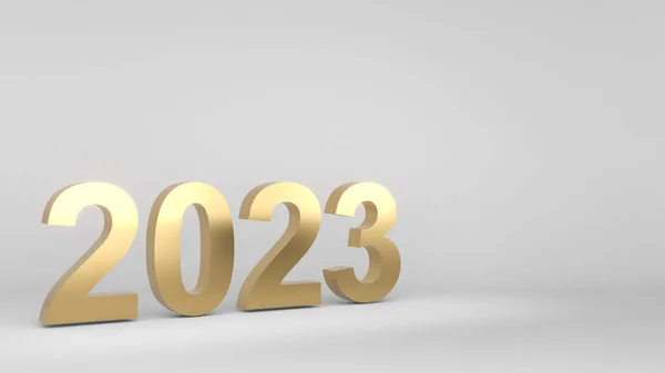 Doelstellingen Vooruit Naar 2023 Weg Naar 2023 Witte Achtergrond Afbeelding — Stockfoto