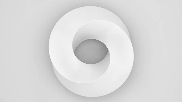 Trabalho Fundo Abstrato Mobius Tiras Formas Branco Background Mobius Stripe — Fotografia de Stock