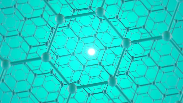 Estructura Forma Nanotecnología Nanotecnología Del Futuro Nanotecnología Fondo Abstracto Rendering —  Fotos de Stock