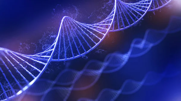 Εννοιολογική Απεικόνιση Φόντου Της Δομής Του Dna Γενετική Τεχνολογία Επεξεργασίας — Φωτογραφία Αρχείου