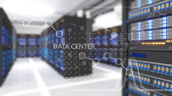 Large Storage Center Data Center Data Connectivity Technology Data Center — ストック写真