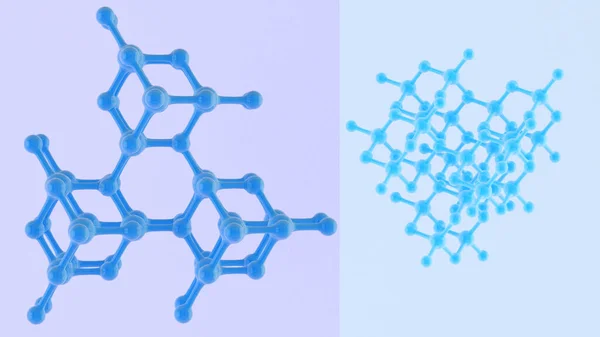 Shape Structure Nanotechnology Nanotechnology Future Abstract Background Nanotechnology Rendering — Stok Foto