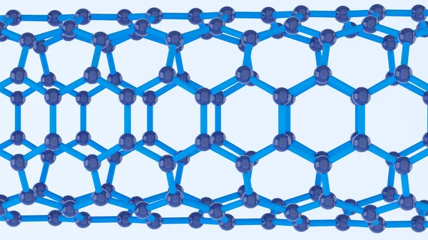 Shape Structure Nanotechnology Nanotechnology Future Abstract Background Nanotechnology Rendering — Foto de Stock