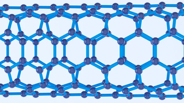 Die Formstruktur Der Nanotechnologie Nanotechnologie Der Zukunft Abstrakte Hintergrund Nanotechnologie — Stockfoto