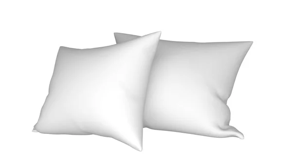 White Pillow Case White Background Isolated White Background — Stock Photo, Image