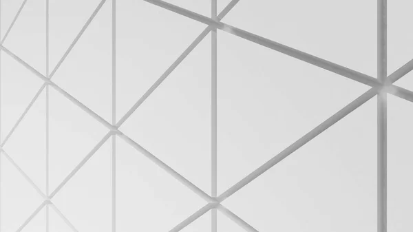 Abstract Background White Triangle Geometric Background Rendering —  Fotos de Stock