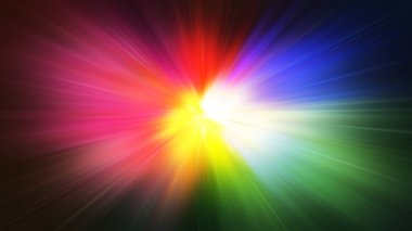 Gece hareket hızı renk patlaması kavramının soyut görüntüsü.