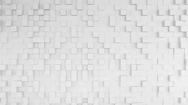 White Square Pattern Background White Panel Wall Rendering — Stock Fotó