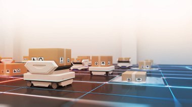 Robot taşımacılığı ve kargo taşımacılığı, ürün yönetiminde otomasyon kullanımı, Depolama ve Teknoloji Bağlantıları, 3D oluşturma