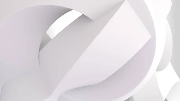 Abstract Background White Swirl Curved Rendering — Foto de Stock