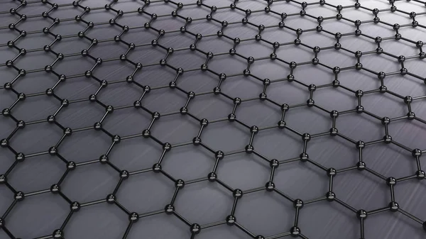 Abstract Background Nanotechnology Shapes Nanotechnology Futures Carbon Materials Rendering — Foto de Stock
