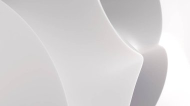 Abstract background white curved,3D rendering