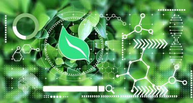 Using biomass and chemistry to conserve nature,nature conservation concept,Balanced use of biomass