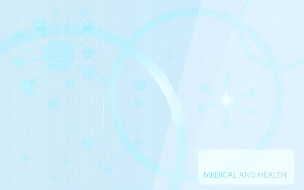 Medical Health Background Medical Abstract Molecules Innovative Medical Science Illustration — Stockvektor