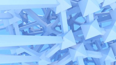 açık mavi gradyan yapısı soyut arkaplan, geometrik arkaplan, 3d görüntüleme