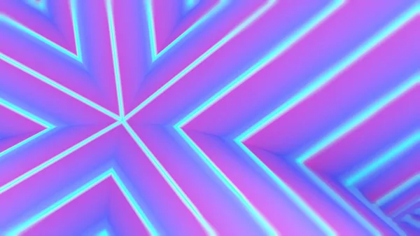 Luz Azul Roxo Gradiente Abstrato Fundo Fundo Geométrico Renderização — Fotografia de Stock
