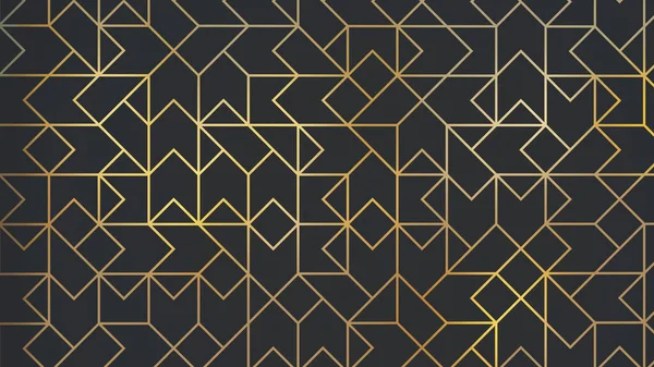 Sfondo Astratto Stile Orientale Linea Geometrica Con Motivo Oro Oro — Foto Stock